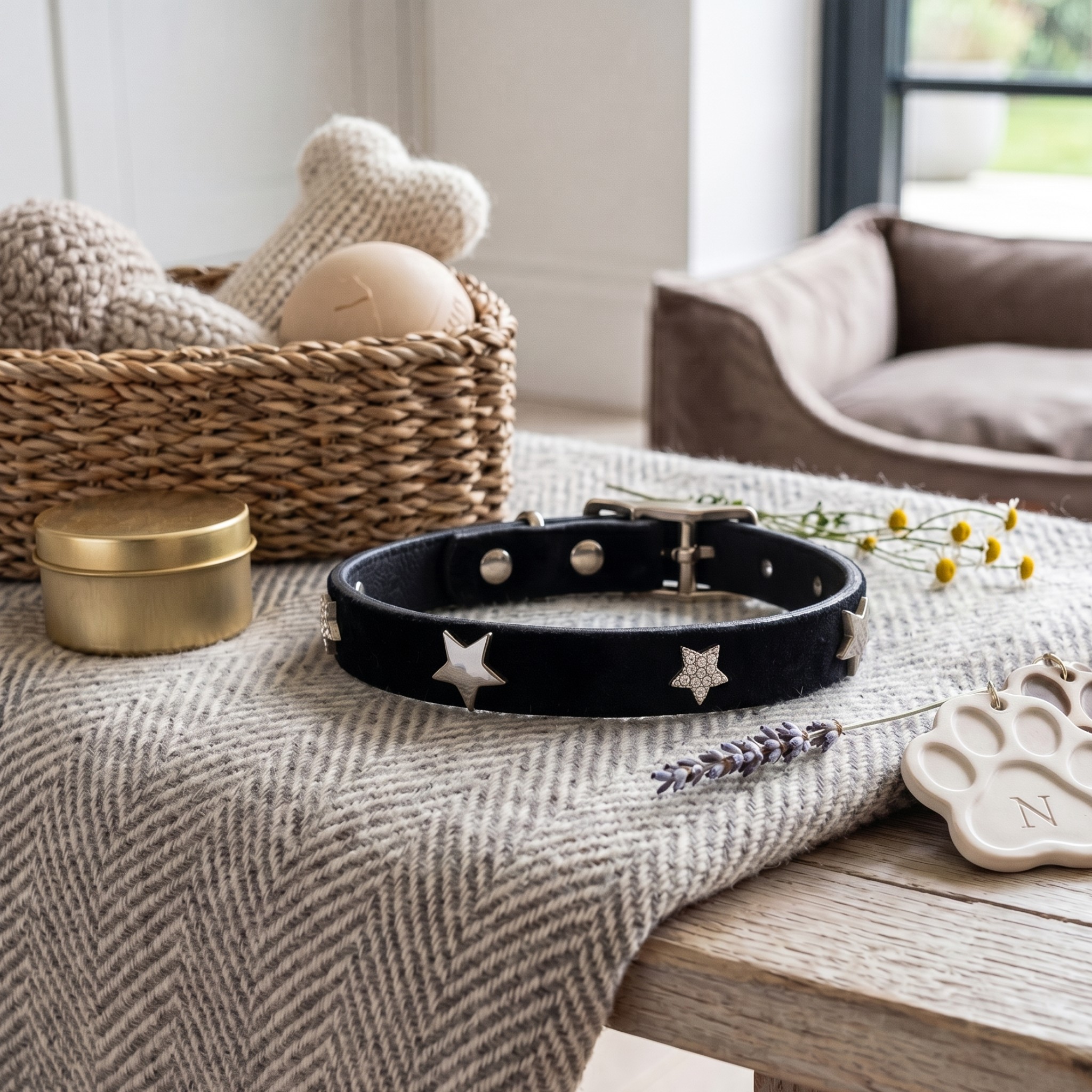 Collare per cani Multi Strass in Biothane